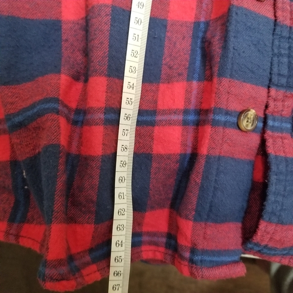 Hollister Red Plaid Flannel Shirt - Picture 6 of 7